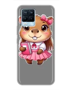 Чохол для Realme 8 з картинкою «Дівчинка капібара» Чохол для Realme 8 з картинкою «Дівчинка капібара»