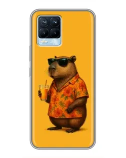 Чохол для Realme 8 з картинкою «Капібара на відпочинку» Чохол для Realme 8 з картинкою «Капібара на відпочинку»