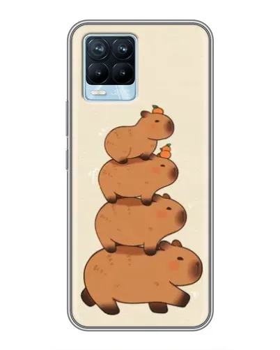 Чохол для Realme 8 з картинкою «Вежа з капібар»