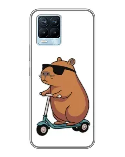 Чохол для Realme 8 з картинкою «Капібара на самокаті» Чохол для Realme 8 з картинкою «Капібара на самокаті»