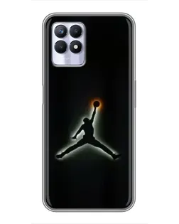 Чехол для Realme 8i с картинкой «Jordan Gradient Logo»