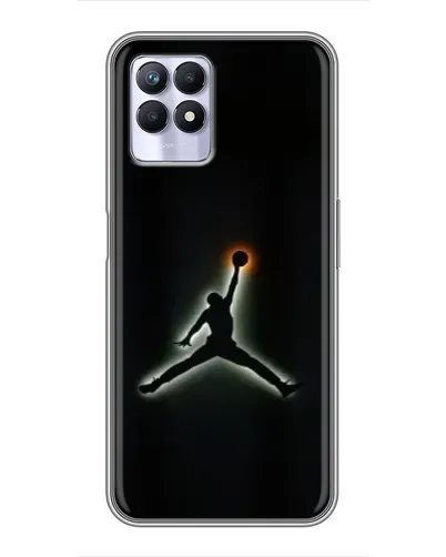 Чехол для Realme 8i с картинкой «Jordan Gradient Logo» Чехол для Realme 8i с картинкой «Jordan Gradient Logo»