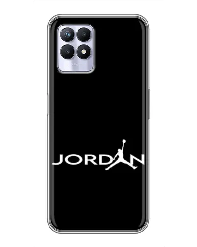 Чехол для Realme 8i с картинкой «Jordan White Logo» Чехол для Realme 8i с картинкой «Jordan White Logo»