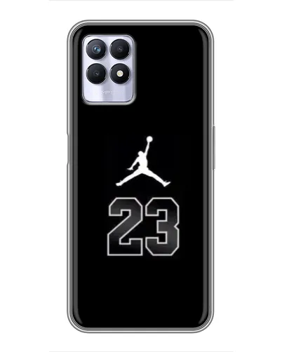 Чехол для Realme 8i с картинкой «Jordan Flight 23» Чехол для Realme 8i с картинкой «Jordan Flight 23»