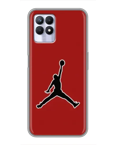 Чехол для Realme 8i с картинкой «Jordan Red Back» Чехол для Realme 8i с картинкой «Jordan Red Back»