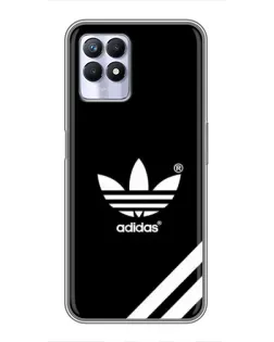 Чехол для Realme 8i с картинкой «Adidas с диагональными полосами»