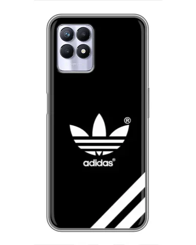 Чехол для Realme 8i с картинкой «Adidas с диагональными полосами»