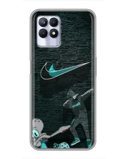 Чохол для Realme 8i з картинкою «Спортивний арт Nike»
