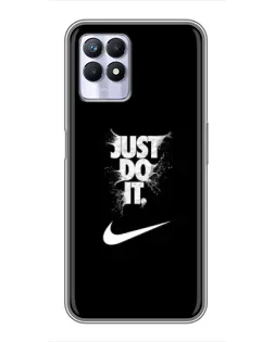 Чохол для Realme 8i з картинкою «Текстовий принт Nike»