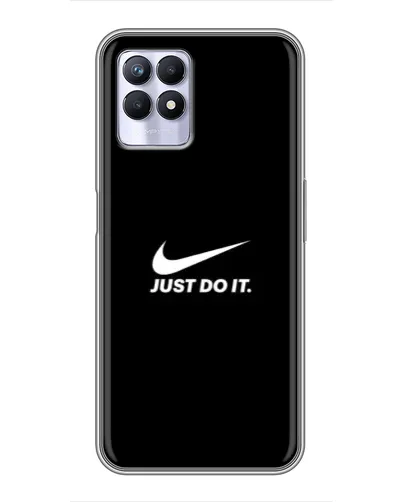 Чехол для Realme 8i с картинкой «Минимализм от Nike»