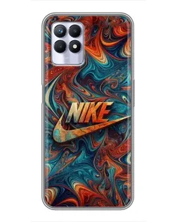 Чохол для Realme 8i з картинкою «Nike в абстракції»