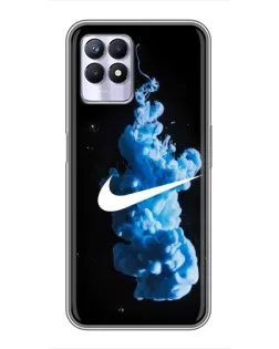 Чохол для Realme 8i з картинкою «Nike та синій дим»
