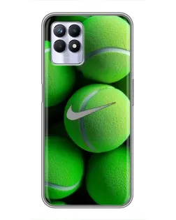 Чохол для Realme 8i з картинкою «Тенісні м'ячі Найк»