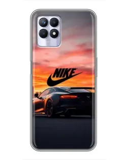 Чохол для Realme 8i з картинкою «Nike та суперкар»