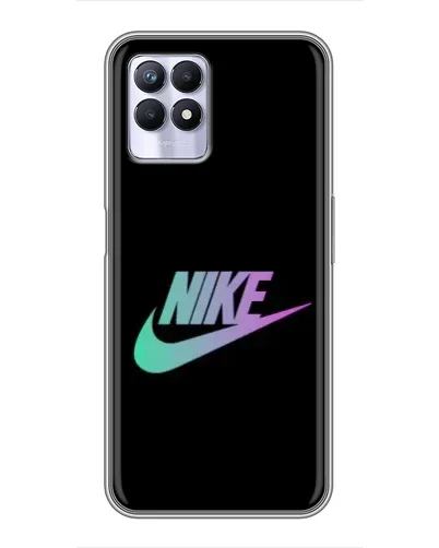 Чехол для Realme 8i с картинкой «Nike — городская ночь»