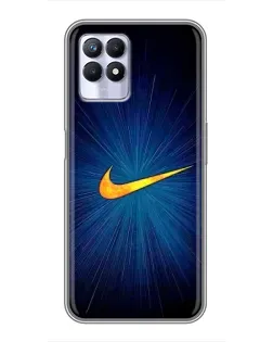Чохол для Realme 8i з картинкою «Синій пульс Nike»
