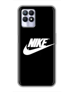 Чохол для Realme 8i з картинкою «Мазки фарби Nike»