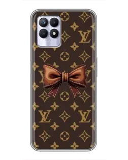 Чехол для Realme 8i с картинкой «LV с бантом»
