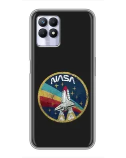 Чехол для Realme 8i с картинкой «NASA — эмблема миссии»