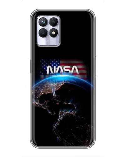 Чехол для Realme 8i с картинкой «Земля из космоса NASA»