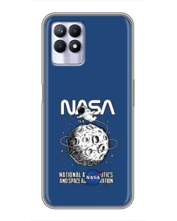 Чехол для Realme 8i с картинкой «NASA — лунная миссия» Чехол для Realme 8i с картинкой «NASA — лунная миссия»