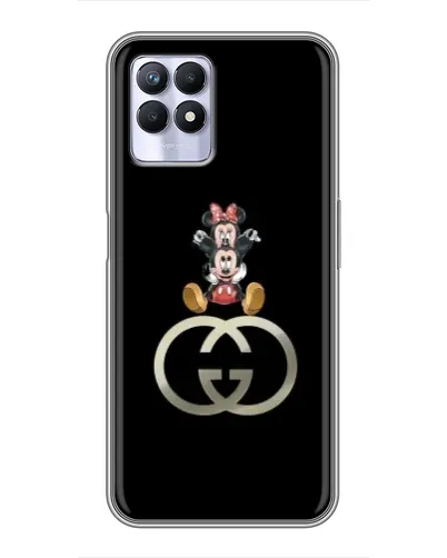 Чехол для Realme 8i с картинкой «Минни Маус на лого»