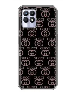 Чехол для Realme 8i с картинкой «Классическая монограмма Gucci»