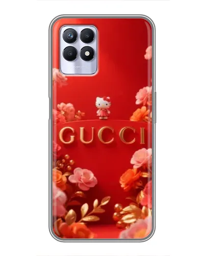 Чехол для Realme 8i с картинкой «Gucci — золотой сад»