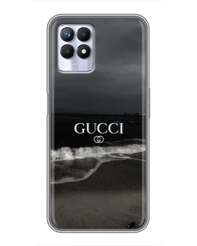 Чехол для Realme 8i с картинкой «Gucci — морской прибой»