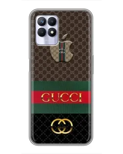 Чехол для Realme 8i с картинкой «Gucci — брендированный десерт»