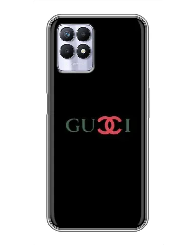 Чехол для Realme 8i с картинкой «Gucci — красный градиент»