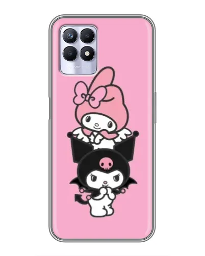 Чехол для Realme 8i с картинкой «My Melody и Kuromi»