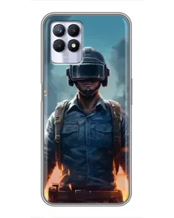 Чохол для Realme 8i з картинкою «PUBG — реалістичний герой»