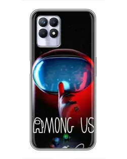 Чохол для Realme 8i з картинкою «Червоний імпостер — макро» Чохол для Realme 8i з картинкою «Червоний імпостер — макро»