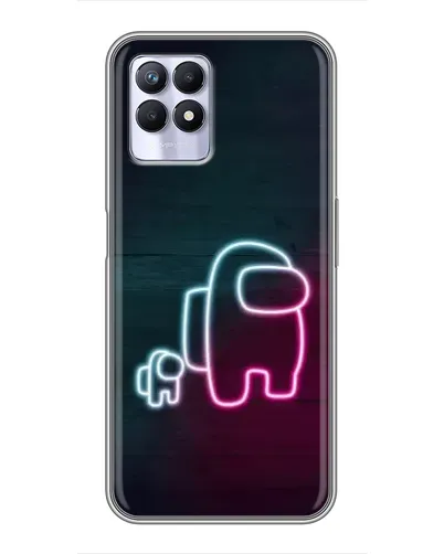 Чохол для Realme 8i з картинкою «Among Us неон-арт» Чохол для Realme 8i з картинкою «Among Us неон-арт»