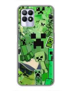 Чохол для Realme 8i з картинкою «Кріпери Minecraft» Чохол для Realme 8i з картинкою «Кріпери Minecraft»