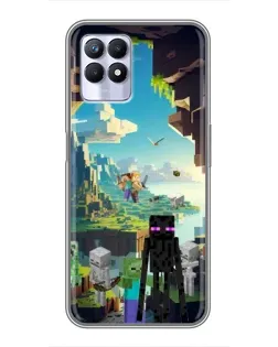 Чохол для Realme 8i з картинкою «Ендермен у лісі» Чохол для Realme 8i з картинкою «Ендермен у лісі»