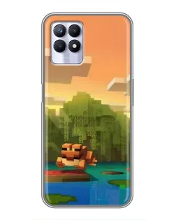Чохол для Realme 8i з картинкою «Майнкрафт захід сонця» Чохол для Realme 8i з картинкою «Майнкрафт захід сонця»