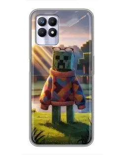 Чохол для Realme 8i з картинкою «Кріпер у светрі» Чохол для Realme 8i з картинкою «Кріпер у светрі»
