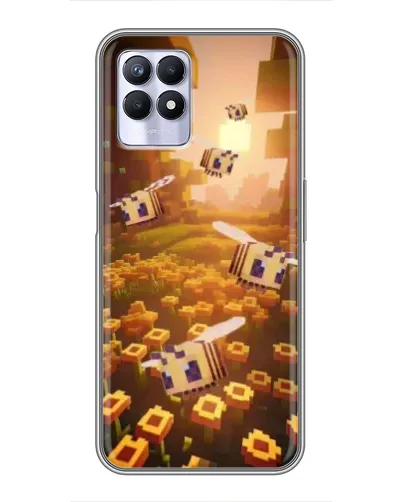 Чехол для Realme 8i с картинкой «Поле подсолнухов»