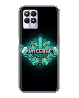 Чохол для Realme 8i з картинкою «Minecraft Diamond лого» Чохол для Realme 8i з картинкою «Minecraft Diamond лого»