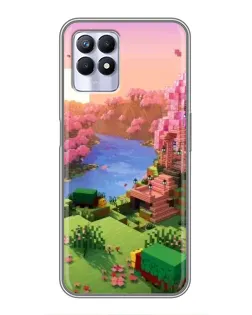 Чохол для Realme 8i з картинкою «Рожеве дерево Minecraft» Чохол для Realme 8i з картинкою «Рожеве дерево Minecraft»