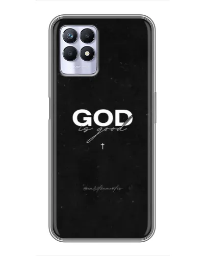 Чехол для Realme 8i с картинкой «GOD — Бог над всем»