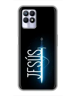 Чехол для Realme 8i с картинкой «Меч Духа Jesus»