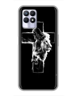 Чехол для Realme 8i с картинкой «Сияющий крест Jesus» Чехол для Realme 8i с картинкой «Сияющий крест Jesus»