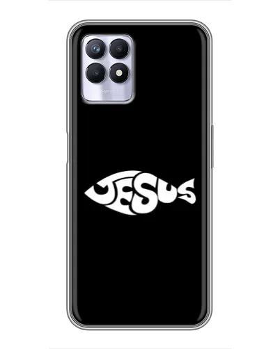 Чехол для Realme 8i с картинкой «Рыба Jesus» Чехол для Realme 8i с картинкой «Рыба Jesus»