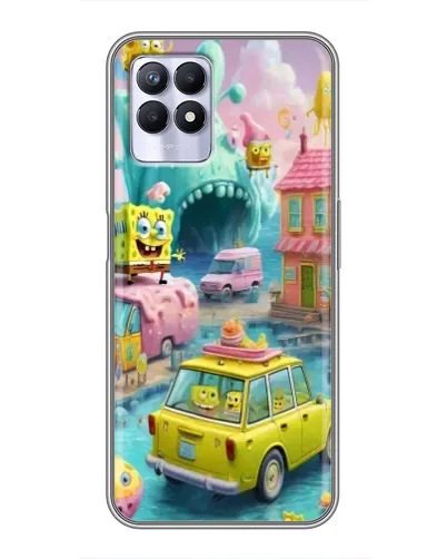 Чехол для Realme 8i с картинкой «Монстр-трак приключения»
