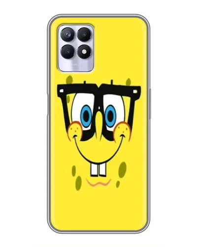 Чехол для Realme 8i с картинкой «Минималистичный Спанч Боб» Чехол для Realme 8i с картинкой «Минималистичный Спанч Боб»