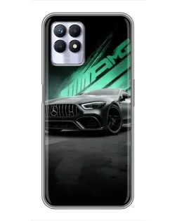 Чехол для Realme 8i с картинкой «Темный Mercedes AMG»