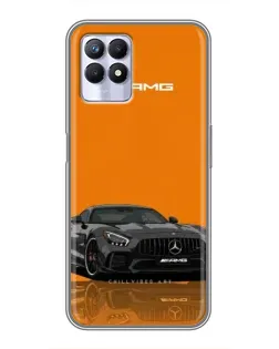 Чехол для Realme 8i с картинкой «Оранжевый Mercedes AMG»